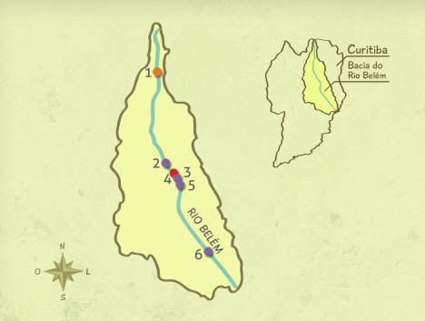 Mapa da Bacia do Rio Belém